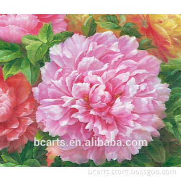 Beautiful flower designs fabric painting for living room